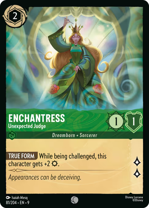 Enchantress - Unexpected Judge Disney Lorcana card