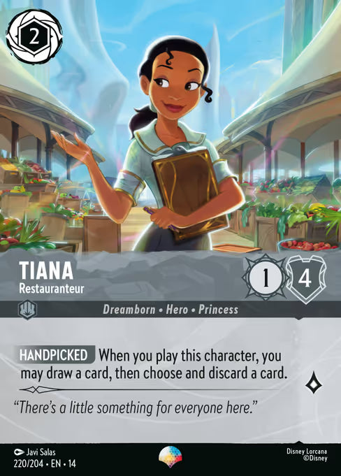 Tiana - Restauranteur Disney Lorcana card