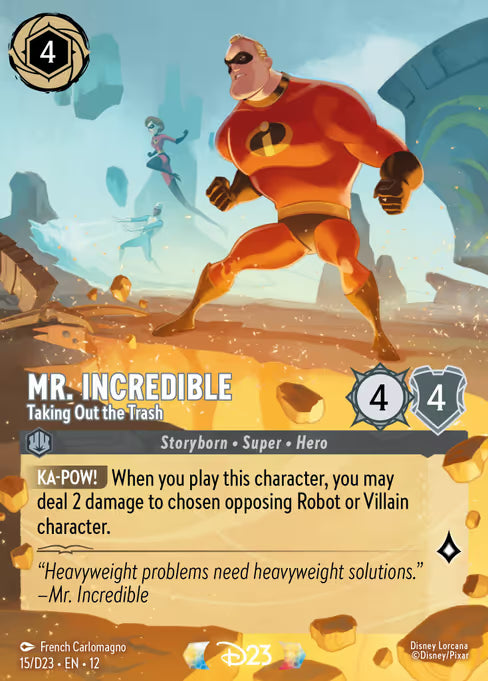 Mr. Incredible - Taking Out the Trash Disney Lorcana card