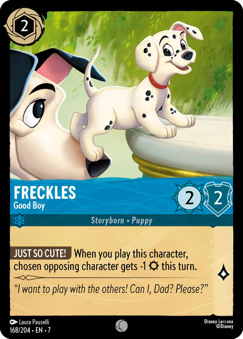 Freckles - Good Boy Disney Lorcana card