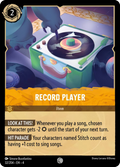 Record Player Disney Lorcana card