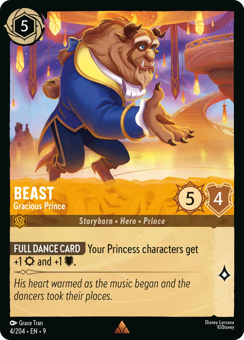 Beast - Gracious Prince Disney Lorcana card