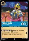Prince John - Opportunistic Briber Disney Lorcana card