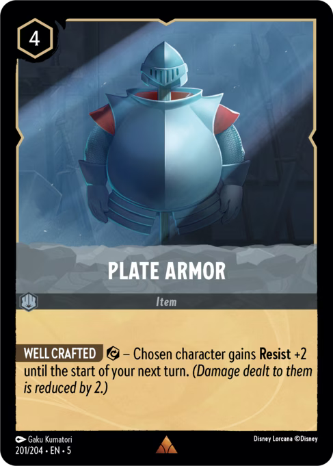 Plate Armor Disney Lorcana card