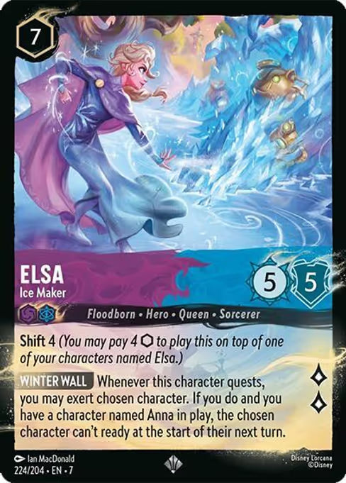 Elsa - Ice Maker Disney Lorcana card