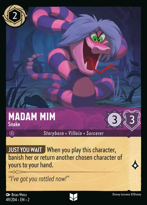 Madam Mim - Snake Disney Lorcana card
