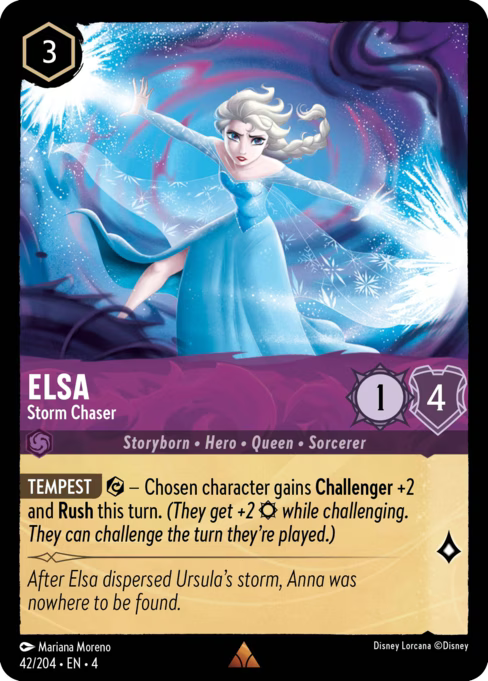Elsa - Storm Chaser Disney Lorcana card