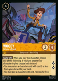 Woody - Helping a Friend Disney Lorcana card