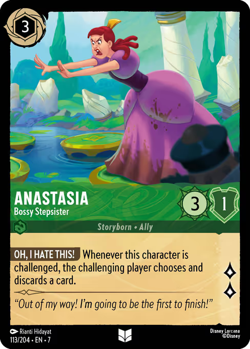 Anastasia - Bossy Stepsister Disney Lorcana card