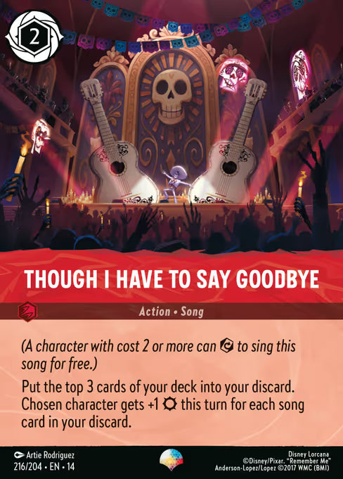 Though I Have to Say Goodbye Disney Lorcana card