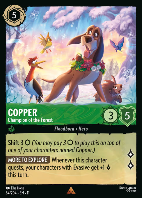 Copper - Champion of the Forest Disney Lorcana card