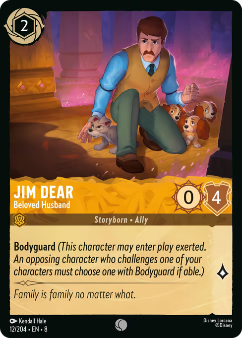 Jim Dear - Beloved Husband Disney Lorcana card