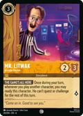 Mr. Litwak - Arcade Owner Disney Lorcana card