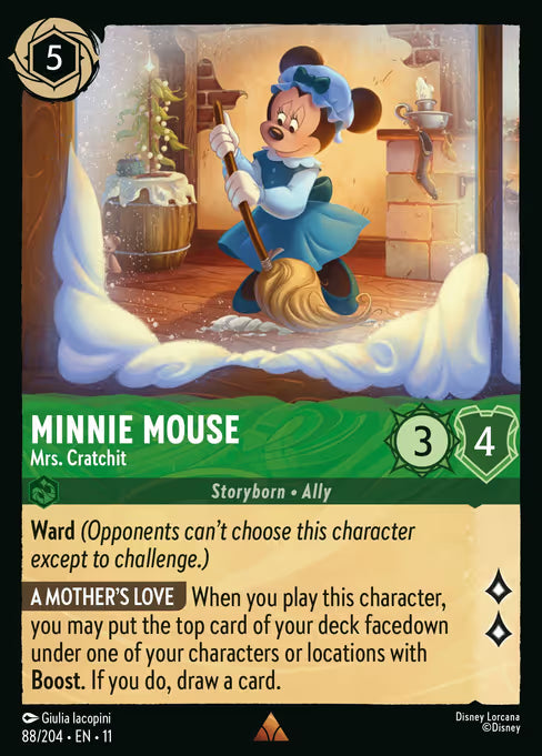 Minnie Mouse - Mrs. Cratchit Disney Lorcana card