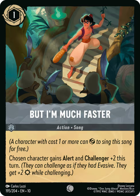 But I'm Much Faster Disney Lorcana card