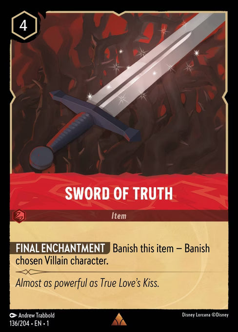 Sword of Truth Disney Lorcana card