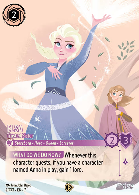 Elsa - Trusted Sister Disney Lorcana card