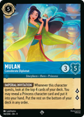 Mulan - Considerate Diplomat Disney Lorcana card