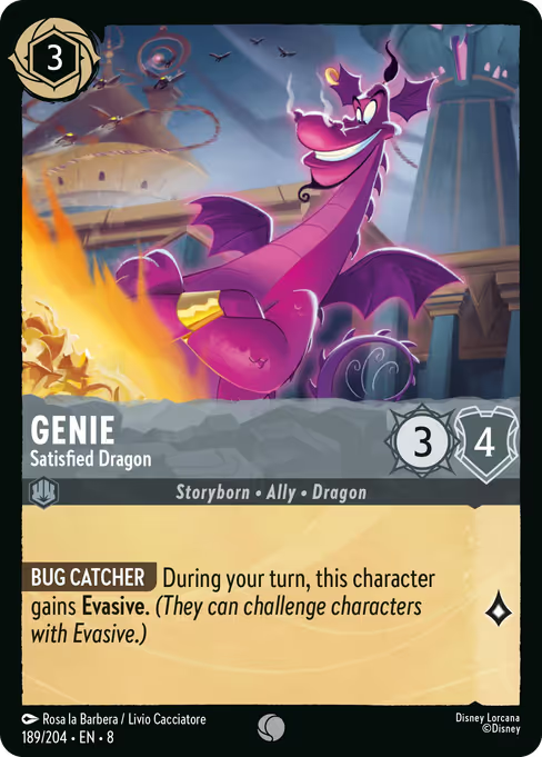 Genie - Satisfied Dragon Disney Lorcana card