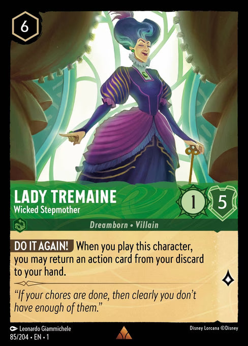 Lady Tremaine - Wicked Stepmother Disney Lorcana card