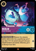 Merlin - Clever Clairvoyant Disney Lorcana card