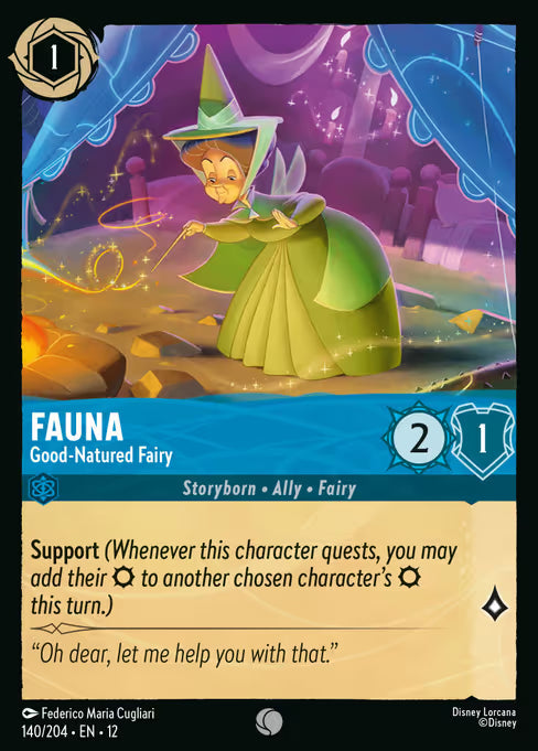 Fauna - Good-Natured Fairy Disney Lorcana card
