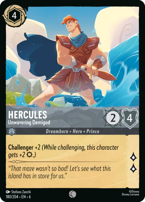 Hercules - Unwavering Demigod Disney Lorcana card