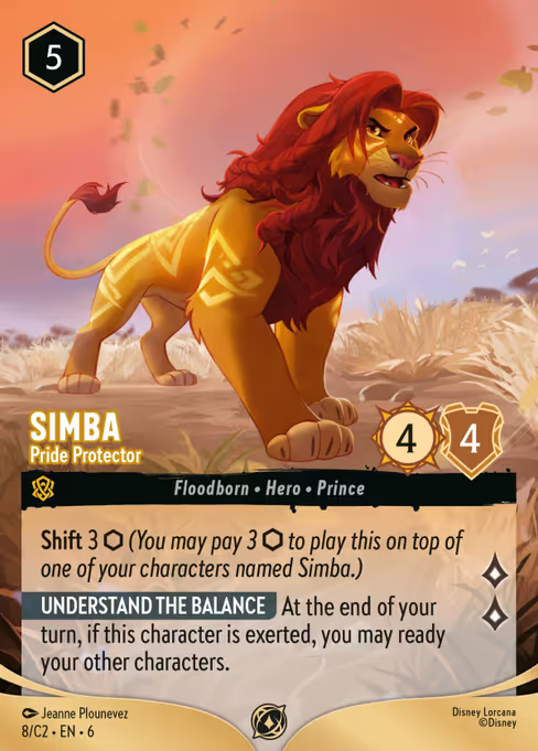 Simba - Pride Protector Disney Lorcana card