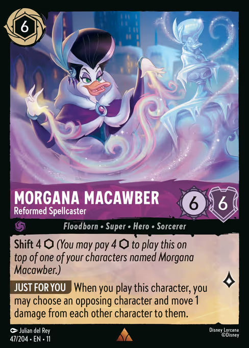 Morgana Macawber - Reformed Spellcaster Disney Lorcana card