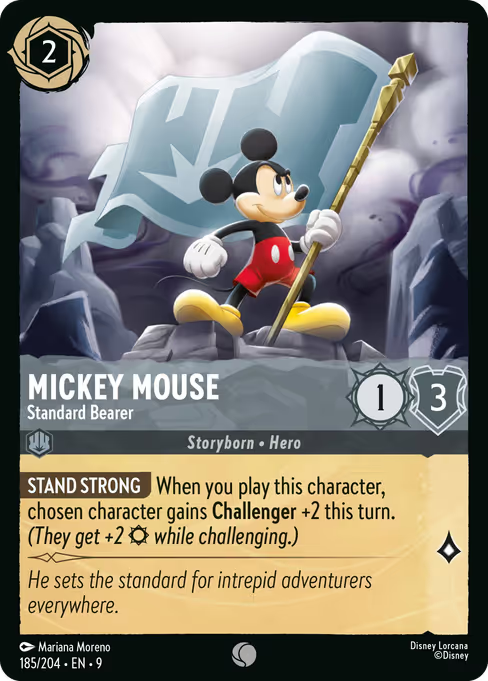 Mickey Mouse - Standard Bearer Disney Lorcana card