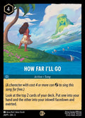 How Far I'll Go Disney Lorcana card