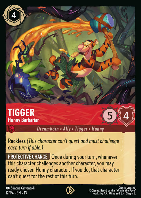 Tigger - Hunny Barbarian Disney Lorcana card