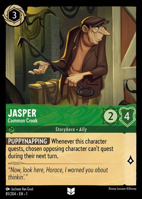 Jasper - Common Crook Disney Lorcana card