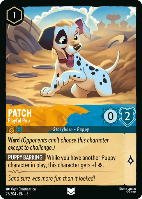 Patch - Playful Pup Disney Lorcana card