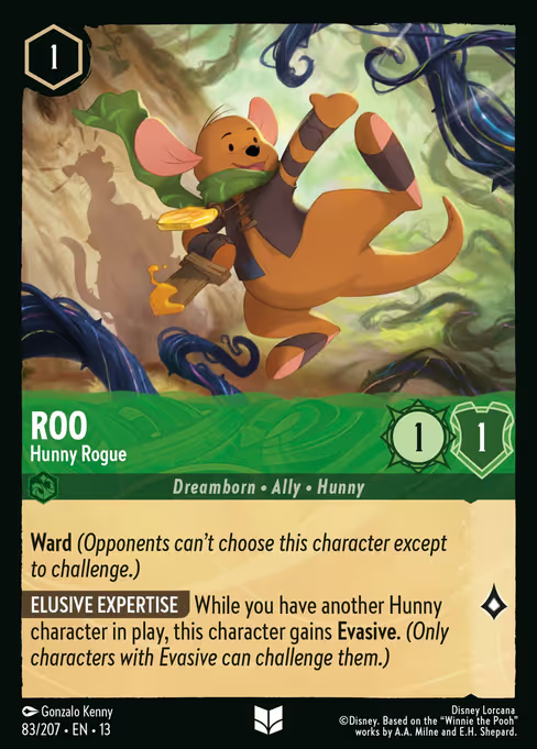 Roo - Hunny Rogue Disney Lorcana card
