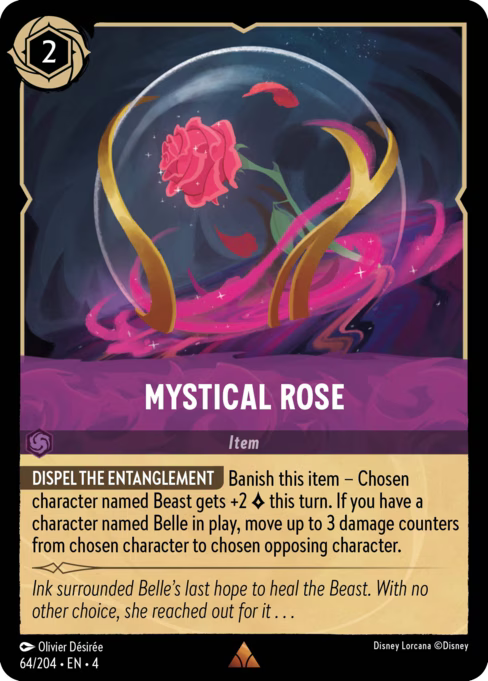 Mystical Rose Disney Lorcana card