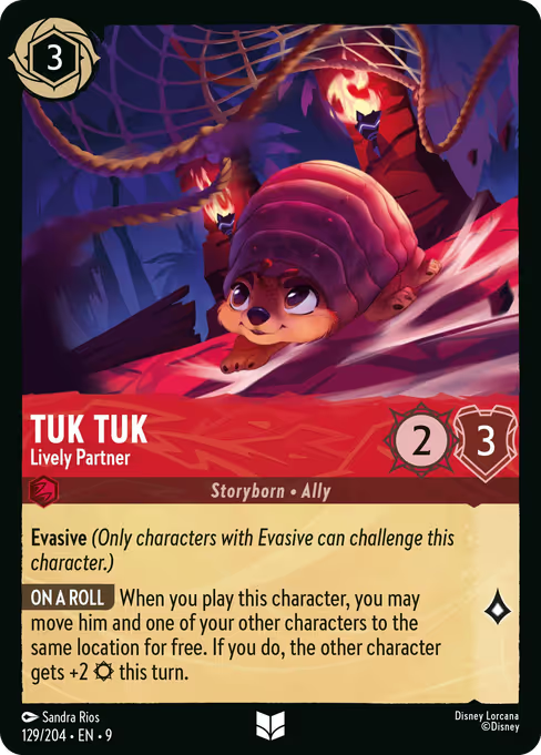 Tuk Tuk - Lively Partner Disney Lorcana card