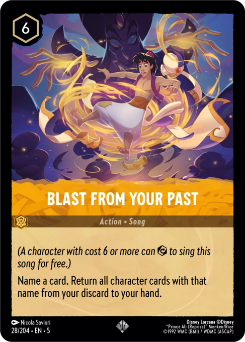 Blast from Your Past Disney Lorcana card