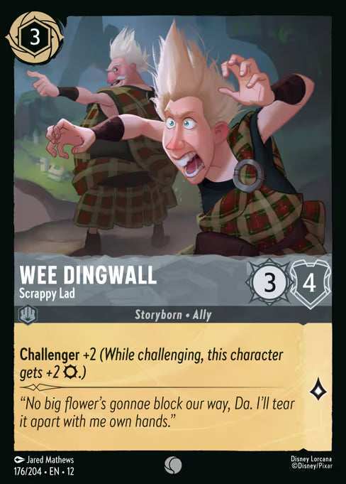 Wee Dingwall - Scrappy Lad Disney Lorcana card