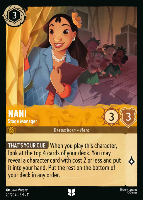 Nani - Stage Manager Disney Lorcana card