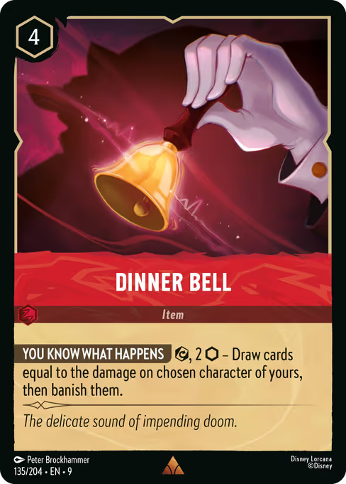 Dinner Bell Disney Lorcana card