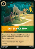 Only So Much Room Disney Lorcana card