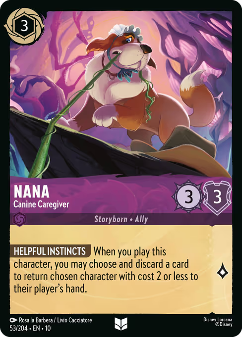 Nana - Canine Caregiver Disney Lorcana card