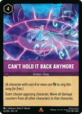 Can't Hold It Back Anymore Disney Lorcana card