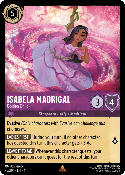 Isabela Madrigal - Golden Child Disney Lorcana card