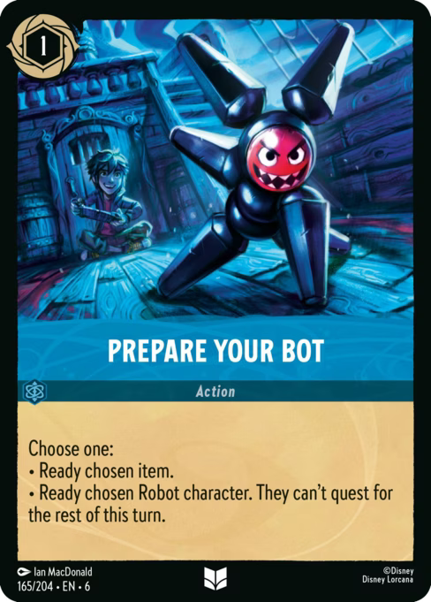 Prepare Your Bot Disney Lorcana card