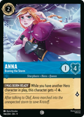 Anna - Braving the Storm Disney Lorcana card