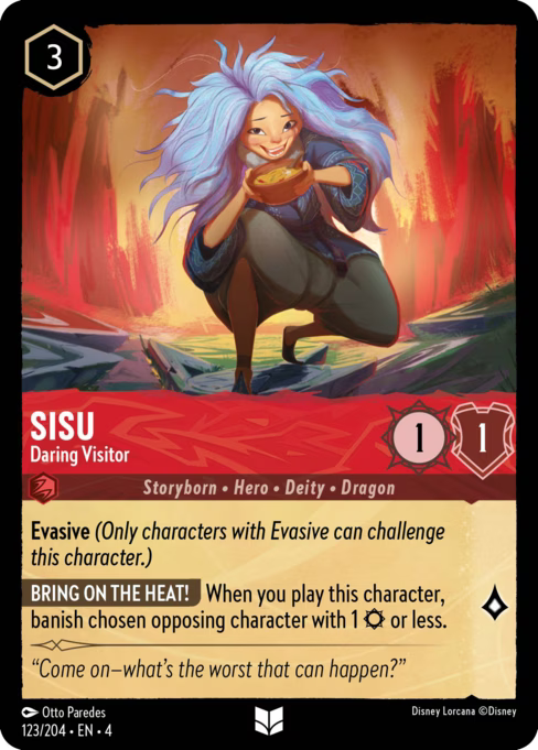 Sisu - Daring Visitor Disney Lorcana card