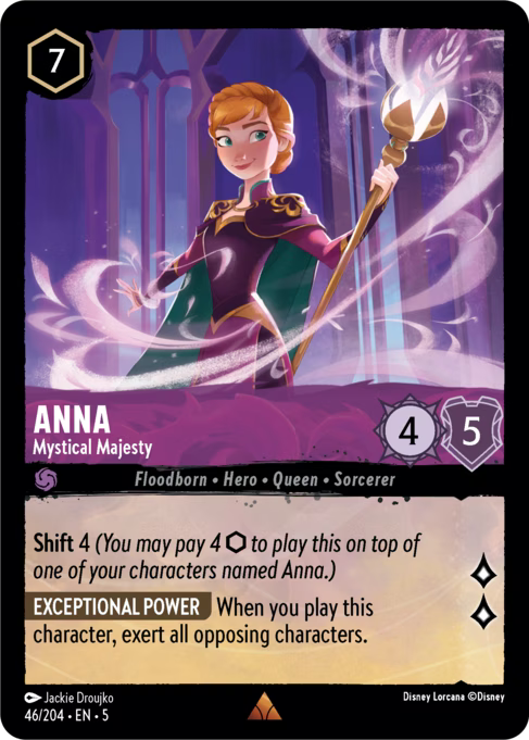Anna - Mystical Majesty Disney Lorcana card