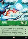 Mushu - Sneaky Dragon Disney Lorcana card